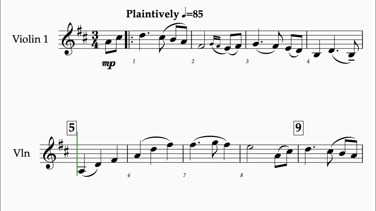 Ashokan Farewell violin 1 YouTube