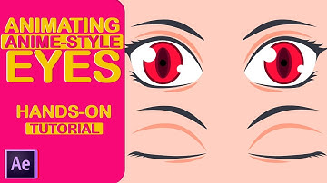 How to animate anime style eyes blink | After Effects Tutorial
