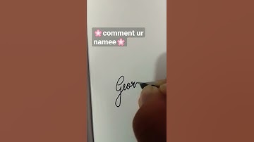 George in cursive 🌸#george