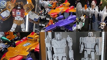 New Transformers action figures on display Tfcon Chicago