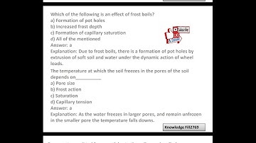 Part-2||Effective stress in soil|| Soil Mechanics MCQs|| Pore water pressure MCQs