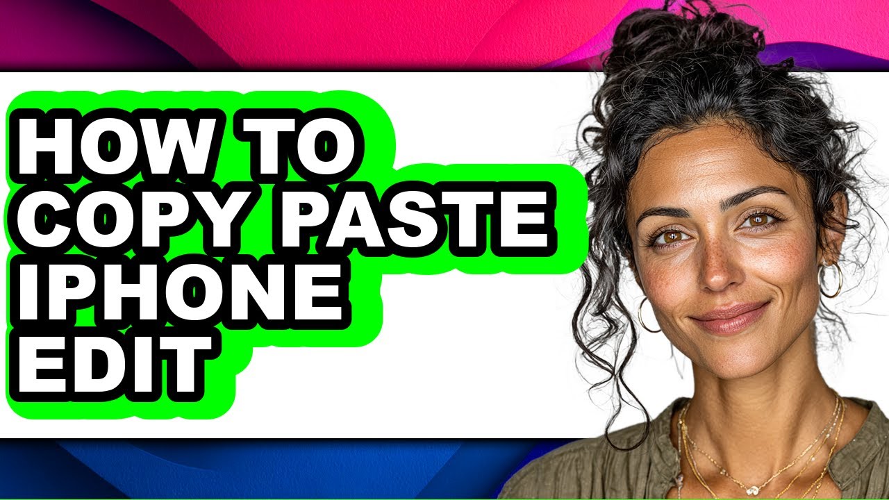 How to Copy Paste Iphone Edit (updated) - YouTube