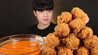 바삭한 황금올리브 닭다리 후라이드 치킨 먹방(Feat. 불닭마요) FRIED CHICKEN & SPICY MAYONNAISE SAUCE ASMR MUKBANG チキン ไก่ทอด