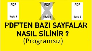 Pdfnin Bazı Sayları Nasıl Silinir ?