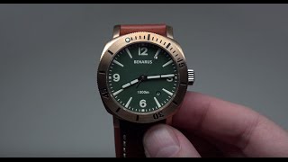 Benarus Bronze Moray Men's Divers Watch Limited Edition Model: 42