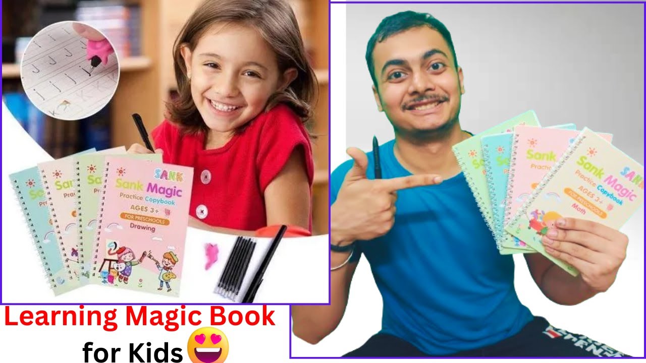 Magic Practice Books for Kids🔥| Sank Magic Book Unboxing & Review