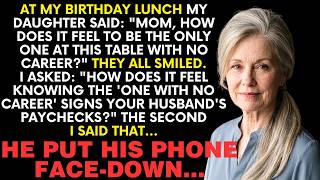 My Daughter Humiliated Me for Having No Career at My Birthday Lunch —Not Knowing I Own the Company