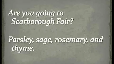 Simon & Garfunkel - Scarborough Fair (Full Version) Lyrics