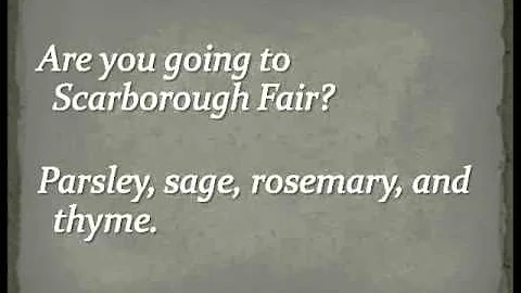 Did Simon and Garfunkel sing about Scarborough Fair?