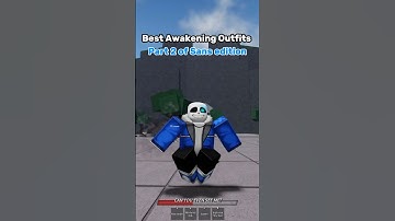 Best Awakening Outfits in #roblox #thestrongestbattlegrounds Part 4 #sans #undertale edition