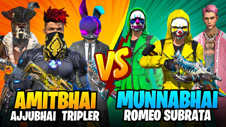 AmitBhai AjjuBhai TripleR Vs MunnaBhai Romeo Subrata (Youtuber Vs Youtuber) || Desi Gamers