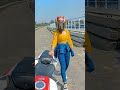 Cute girl bike ride shorts short motovlog arnablifestyle youtubeindia  viral