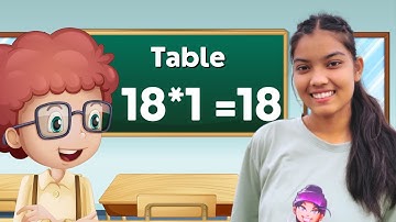 18x1=18 Multiplication, Table of Eighteen Tables Song Multiplication Time of tables - MathsTables