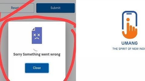 Umang Application  PF Sorry something Went Wrong Problem solve karen 💯%