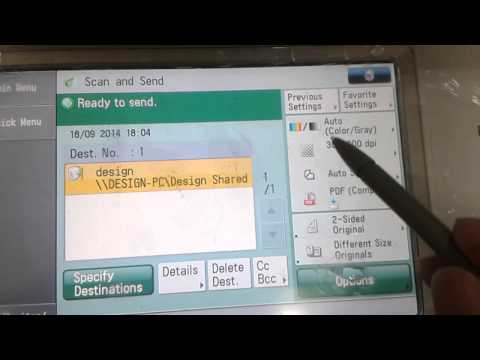 how to set up Canon imageRUNNER ADVANCE C2220i printer for scanning