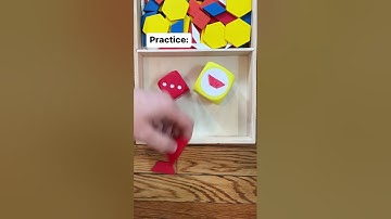 Learn shapes with this easy preschool math game