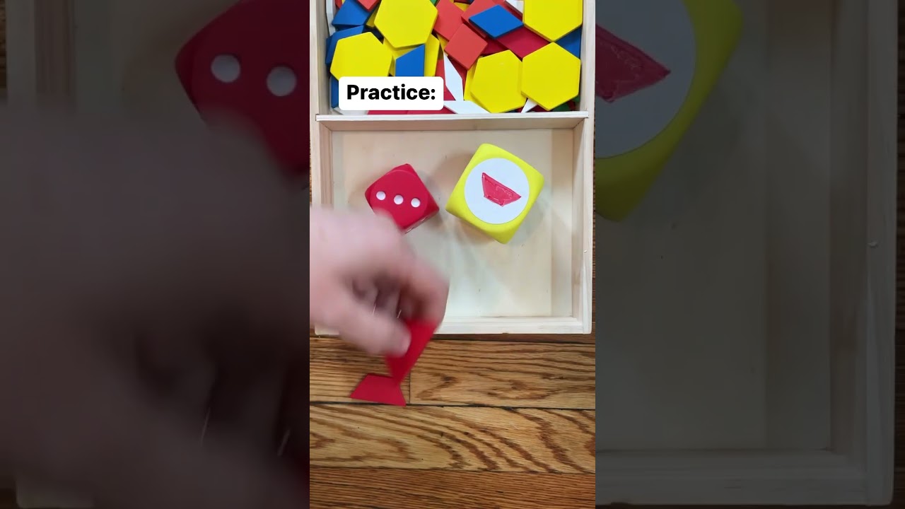 Learn shapes with this easy preschool math game