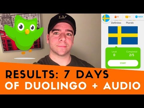 RESULTS: 7 Days of Duolingo + Swedish Audio (With Short Demonstration)