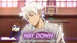 Way Down We Go Gojo Jujutsu Kaisen Season 2 Amvedit