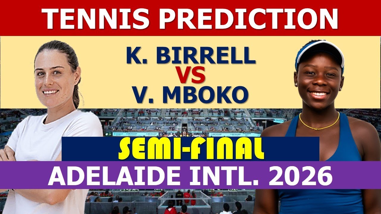 Victoria Mboko vs Kimberly Birrell | Adelaide International 2026 Wta match