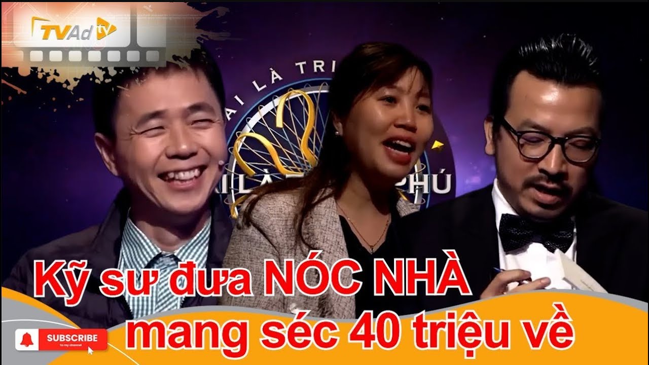 AI LÀ TRIỆU PHÚ | Kỹ sư đưa NÓC NHÀ mang séc 40 triệu về