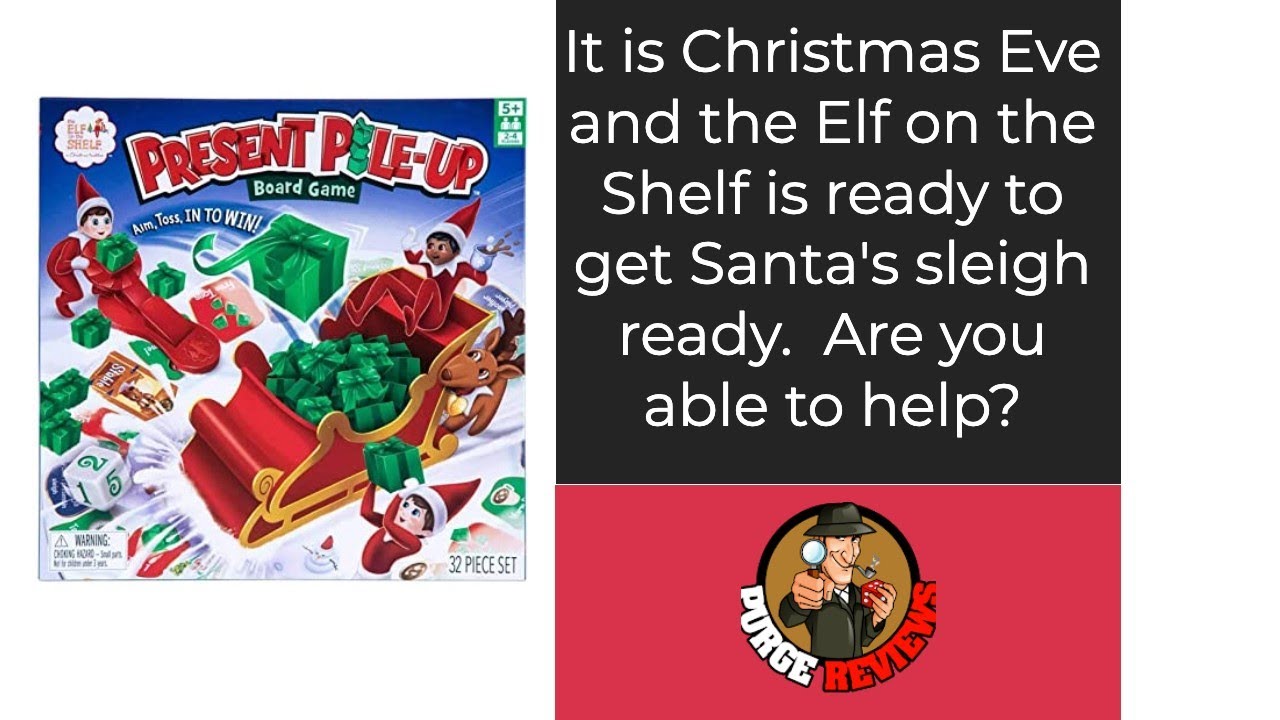 Present Pile-Up Board Game – Santa's Store: The Elf on the Shelf®