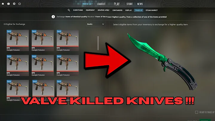 "Valve BROKE CS2 Economy – Trade-Ups Now Give KNIVES?! 😱"