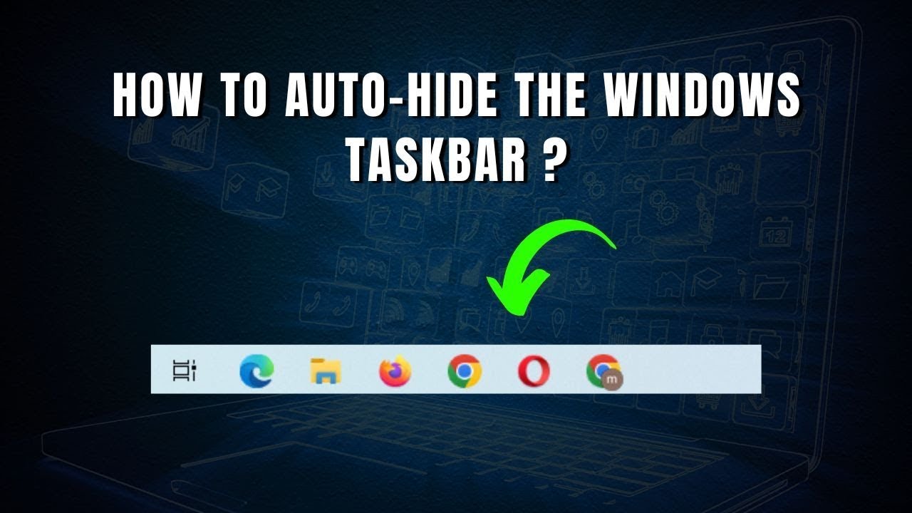 How to Enable Auto-Hide for the Taskbar | Windows 10/11 Tutorial 📌 ...