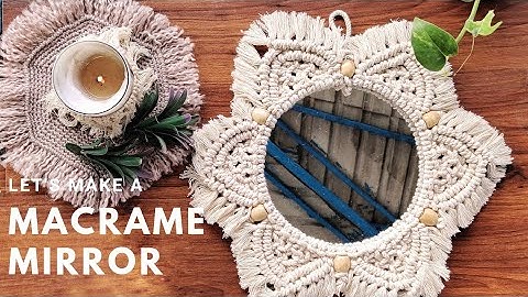 Macrame Mirror ll How to make macrame Mirror ll Diy mandala mirror