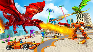 Dragon Robot Car Game - Formula Car Robot Game 3d video | Robot 2021 gameplay | 3D robot gameplay