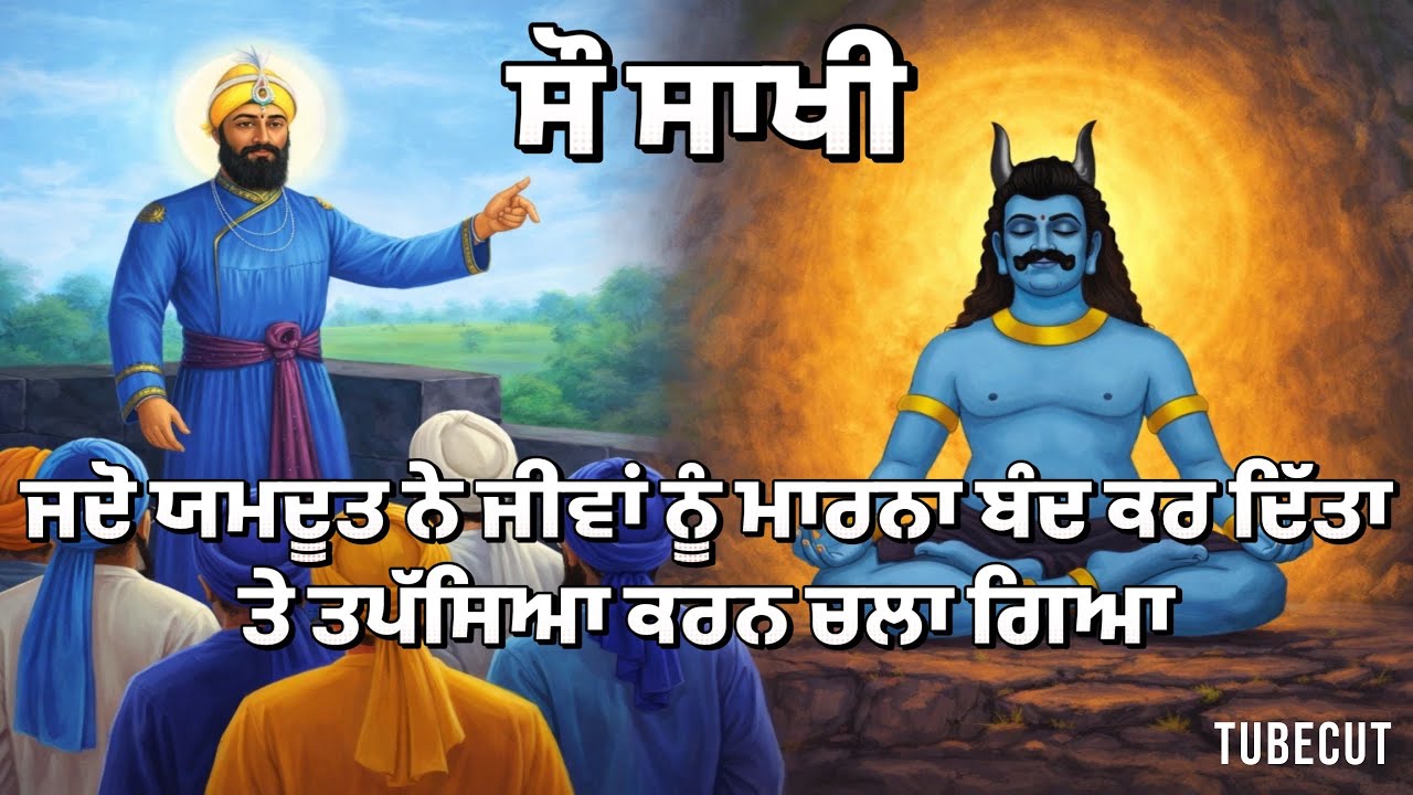 ਸੌ ਸਾਖੀ | ਯਮਦੂਤ ਨੇ ਜੀਵਾਂ ਨੂੰ ਨਾ ਮਾਰਨ ਦਾ ਪ੍ਰਣ ਕੀਤਾ | Katha Giani Sher Singh Ji 