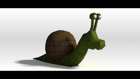 3D Modeling Snotty the Snail (1 of 3) - Tutorial