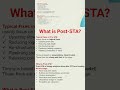 what is Post-STA?#sta #statictiminganalysis #vlsi #asicdesign #vlsidesign #chipdesign #vlsiinterview