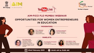 AIM-FICCI FLO MUMBAI WEBINAR-Opportunities for women entrepreneurs in future screenshot 2