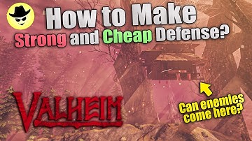 How to Make Strong and Cheap Defense? | Can enemies come here? | Valheim