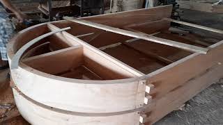 Xem thợ làm khung bao vòm tròn cửa sổ, Đồ Gỗ Quang Thịnh 0909 879 770