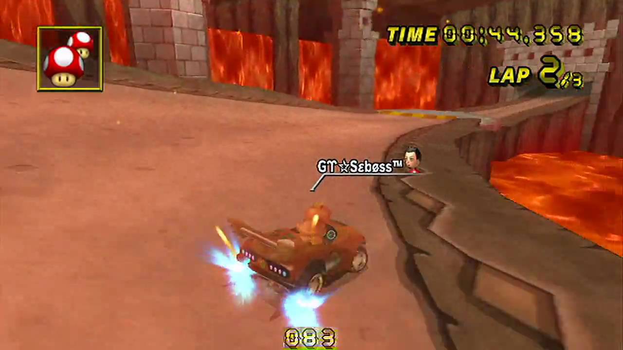 [MKWii] Grumble Volcano WR no-glitch (Kart) - 01'49''391 by GT☆Sεbøss™