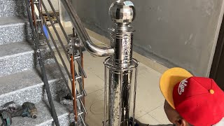 How To Design Stainless Steel Balustrade   Complete Handrail Installation Process