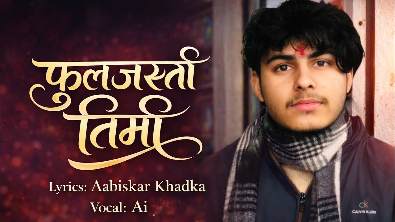 फूलजस्तै तिमी 🌸 | Pure Nepali Love Song 💖 | Soft Pop Folk Melody 🎶||Aabiskar Khadka