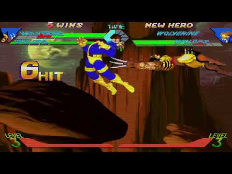 X-Men vs. Street Fighter - Wolverine, Cyclops vs. Wolverine, Cyclops