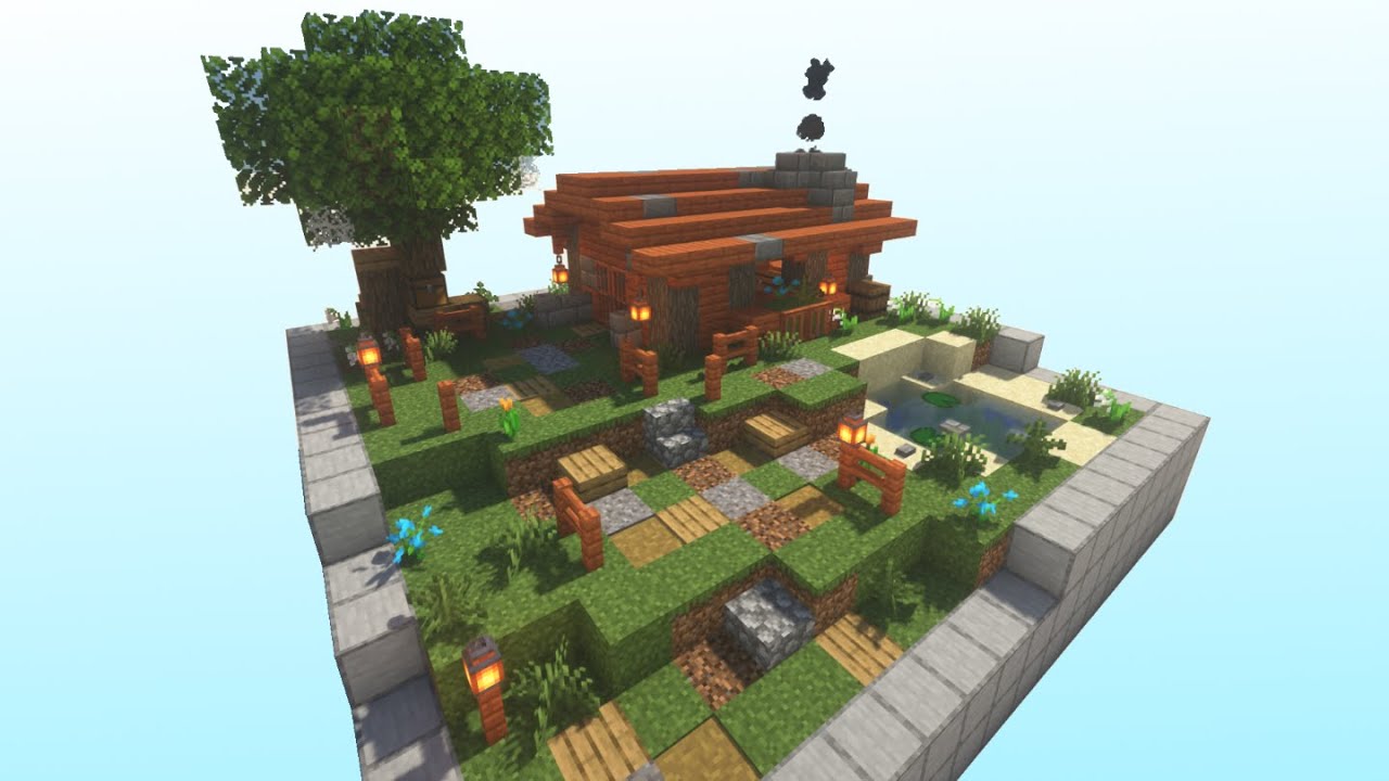 minecraft 16x16 build 001 tiny acacia house