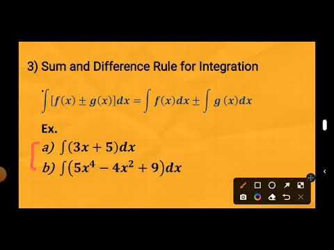 Sum and Difference Rule for Integration - YouTube