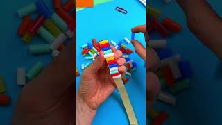 Bubble Blower Stick! DIY Toy with Straws for Endless Fun 🎉 #crafts #kids