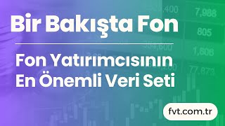 Fon Yatırımcısının En Önemli Veri Seti - Bir Bakışta Fon Modülü