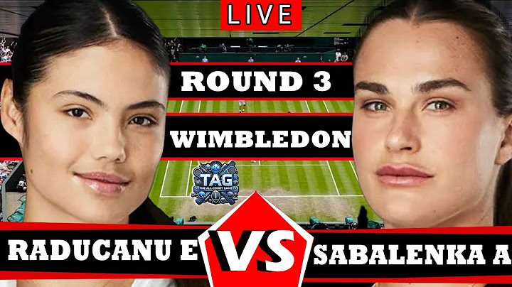 🔴LIVE: SABALENKA A VS RADUCANU E • WIMBLEDON 2025 #round2 #sinner #Vukic #tennis #wta #atp
