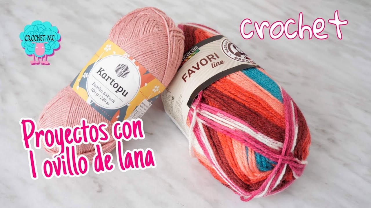 Proyectos A Crochet Con 1 Ovillo De Lana Youtube Ovillos Ganchillo Lana Bolsos De Ganchillo