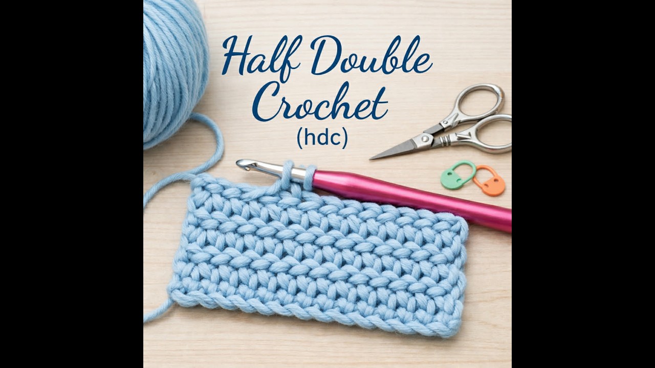 Making a Half Double Crochet Stitch (hdc) - YouTube