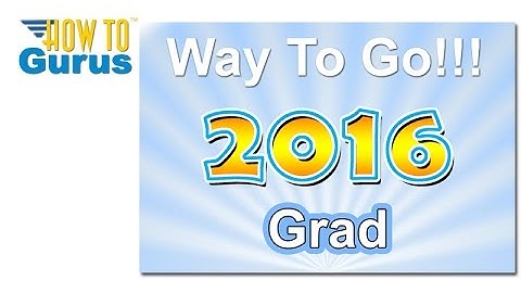 How You Can Make a Text Style Graduation Card in Photoshop Elements