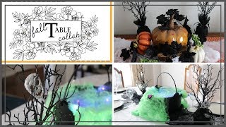 Fall Table Decor Collab | Dollar Store Spooky Table | Halloween Table Decor