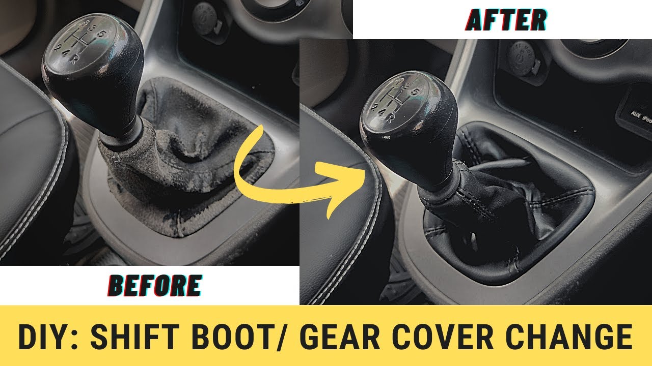 DIY : How to Replace Shift boot / Change Gear lever cover (Hyundai
